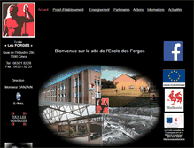 Tablet Screenshot of ecolelesforges.ciney.be